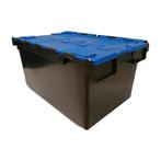 Distributiebak 710x460x360 mm PP Zwart met blauwe deksel, Zakelijke goederen, Ophalen of Verzenden