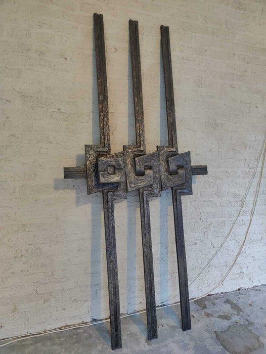 Porte - 1970-1980 - Élément de porte brutaliste, Huis en Inrichting, Overige Huis en Inrichting