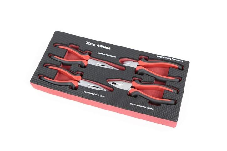 TM 4 Delige Griptangenset foam carbon look inlay, Autos : Divers, Outils de voiture, Envoi