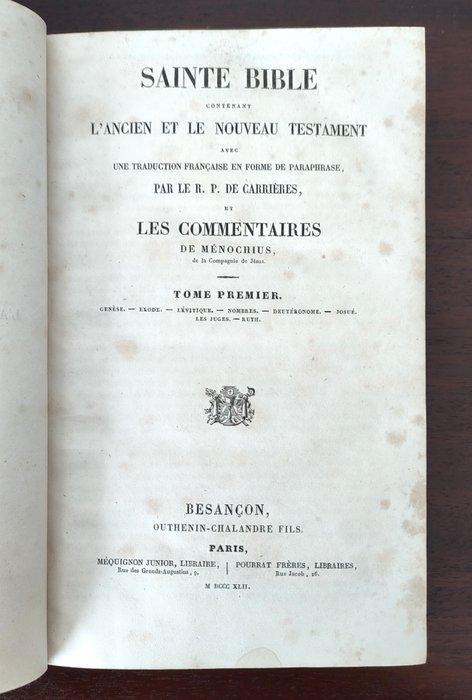 R.P De Carrières : Sainte Bible, 6 tomes complets - Ancien, Antiek en Kunst, Antiek | Boeken en Manuscripten