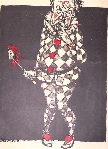 Spotprent Nederlandse politiek tijdens Eerste Wereldoorlo..., Antiek en Kunst, Kunst | Litho's en Zeefdrukken, Verzenden