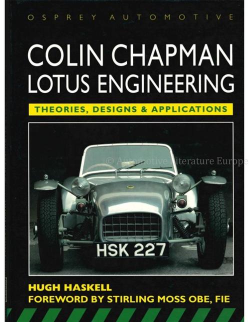 COLIN CHAPMAN, LOTUS ENGINEERING, THEORIES, DESIGNS &, Livres, Autos | Livres