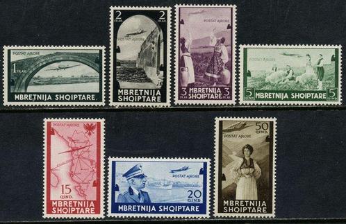 Albanië 1940 - Definitieve luchtpost, complete set van 7, Postzegels en Munten, Postzegels | Amerika