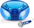 Lenco SCD-650BU - Draagbare radio CD speler met karaokemicro, Cd's en Dvd's, Verzenden, Nieuw in verpakking