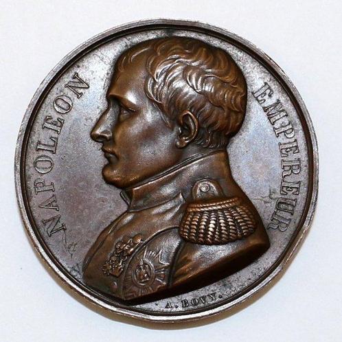 France. Medal 1840. Napoleon Bonaparte. Memorial de St., Postzegels en Munten, Munten en Bankbiljetten | Toebehoren