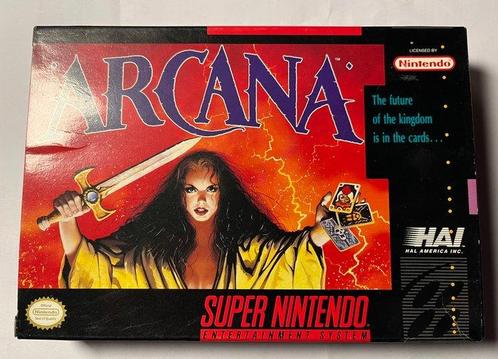 Nintendo - Snes - ARCANA Super Nintendo Ntsc CIB - Videogame, Games en Spelcomputers, Spelcomputers | Overige Accessoires