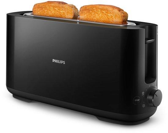 Philips Daily HD2590/90 - Broodrooster - Zwart, Elektronische apparatuur, Overige elektronische apparatuur, Ophalen of Verzenden