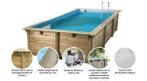Ubbink zwembad sunwater 555 x 300 x 140H blauwe folie