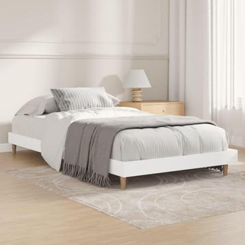vidaXL Bedframe bewerkt hout wit 90x200 cm, Huis en Inrichting, Verzenden, Nieuw