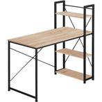 tectake Bureau Hershey 122x61x120cm - Industrieel licht hout, Huis en Inrichting, Bureaus, Verzenden, Nieuw