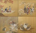 Paravent Bybu - Beautés saisonnières et oiseaux - Japon -