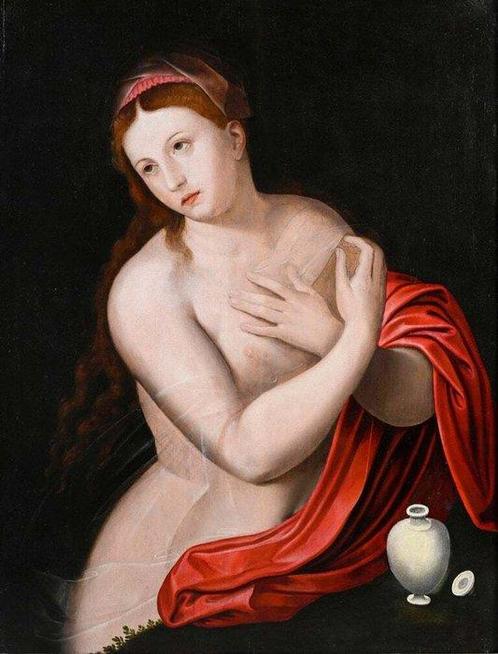 Willem Key (1515-1568), Attributed to - Santa Maddalena, Antiek en Kunst, Kunst | Schilderijen | Klassiek