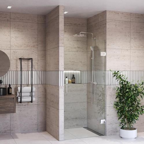 Douchedeur BWS Portos Profielloos Chroom 80x200 cm Helder, Doe-het-zelf en Bouw, Sanitair, Douche, Nieuw, Chroom, Ophalen of Verzenden