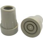 Kruk en stokdoppen per 2 - 22 mm grijs, Diversen, Verpleegmiddelen, Ophalen of Verzenden, Nieuw