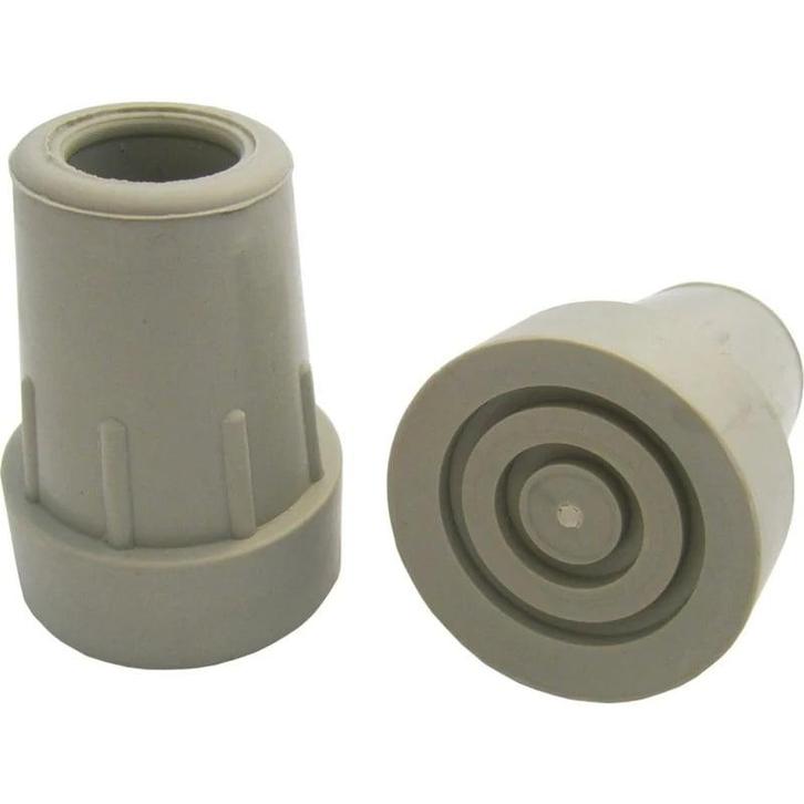 Kruk en stokdoppen per 2 - 22 mm grijs, Diversen, Verpleegmiddelen, Ophalen of Verzenden