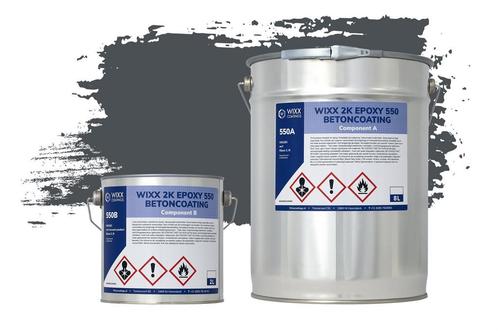 Wixx 2K Epoxy 550 Betonverf RAL 7016 | Antracietgrijs 10L, Doe-het-zelf en Bouw, Verf, Beits en Lak, Nieuw, Verzenden