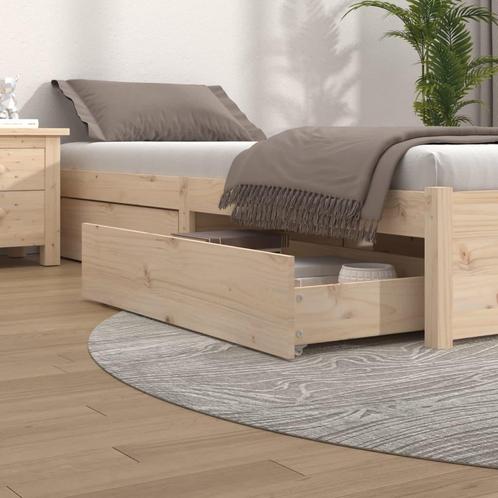 vidaXL Bedlades 4 st massief grenenhout, Huis en Inrichting, Slaapkamer | Bedden, Nieuw, Verzenden