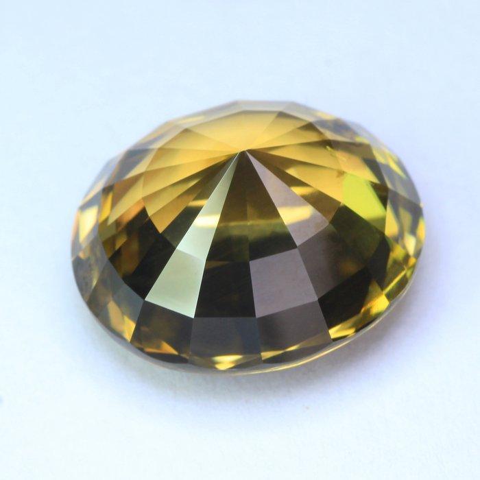 Geel Zirkoon - 16.73 ct - nternational Colored Gemstone, Handtassen en Accessoires, Edelstenen