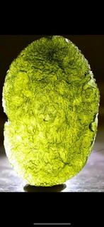 Moldaviet Kristal - Hoogte: 6.5 cm - Breedte: 4.2 cm - 46 g, Verzamelen, Mineralen en Fossielen