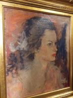 Cesare Monti (1891-1959) - Ritratto femminile, Antiek en Kunst