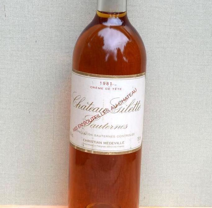 1981 Château Gilette, Crème de tête - Sauternes - 1 Fles, Collections, Vins