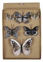 Vlinders Mengsel Assorti 6 stuks met clip, Hobby & Loisirs créatifs