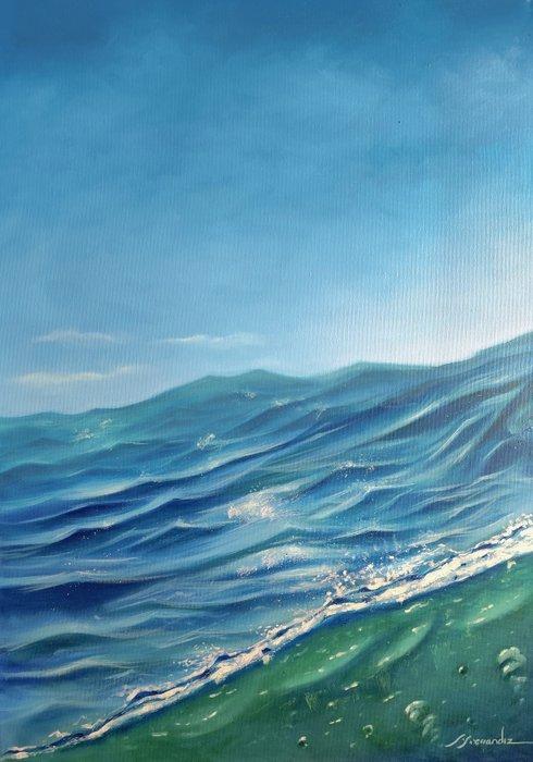 Eliseo Ferrandiz - Oleaje, Antiek en Kunst, Kunst | Schilderijen | Modern