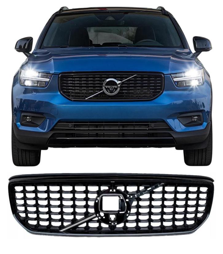 Grill | Volvo XC40 | 2018-2023 | R-design look |  glanzend z, Auto-onderdelen, Carrosserie, Nieuw, Volvo, Verzenden