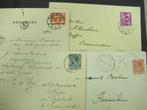 Nederland - +/- 100 poststukken jaren30 - veel stempels uit, Gestempeld