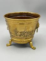 Zeldzaam mooie Fries koperen bloembak - Pot de fleurs -