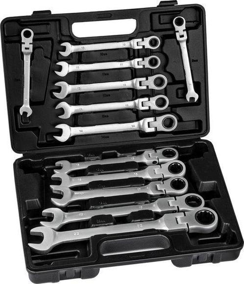 Tweedekans | TecTake Steeksleutelset 12-delig, Doe-het-zelf en Bouw, Gereedschap | Handgereedschap, Ophalen of Verzenden