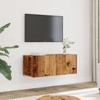 vidaXL Tv-meubels 2 st wandgemonteerd 80x30x30 cm oud, Huis en Inrichting, Kasten |Televisiemeubels, Verzenden, Nieuw