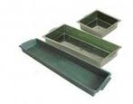 Brick tray 2/1 Groen 48x12,5 cm voor 2 grote blokken, Nieuw
