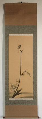 / Japanese Vintage Hanging Scroll KAKEJIKU / Silk /