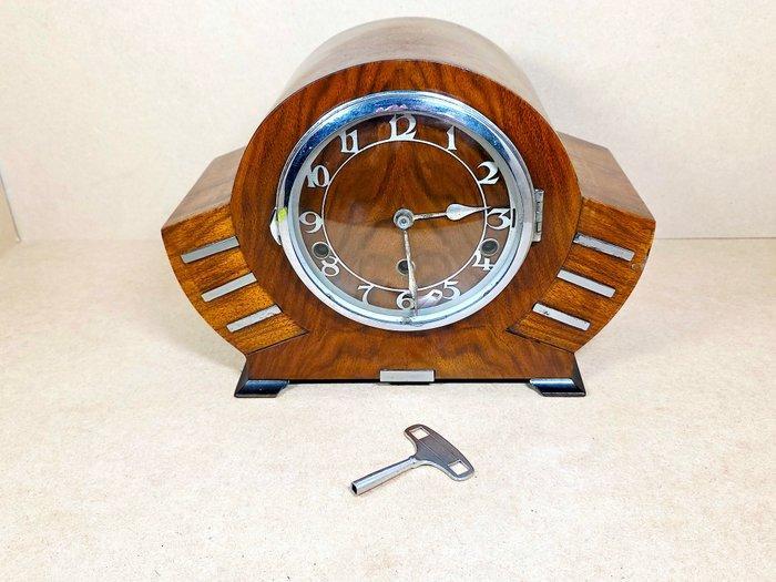 Pendule - Messing, Hout - 1920-1930, Antiek en Kunst, Antiek | Klokken