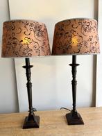Lampe de table (2) - Candélabres, lampes de table brun foncé