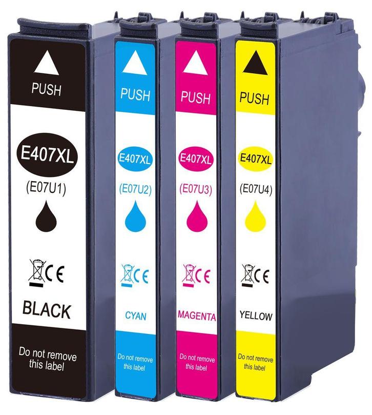 Huis-Merk  EPSON 407 C13T07U140 Zwart 50ml 247print, Computers en Software, Printerbenodigdheden, Nieuw, Verzenden