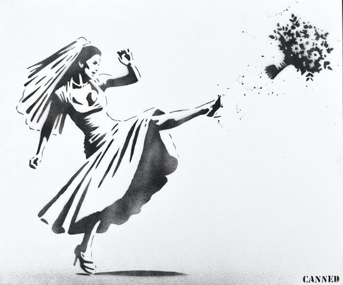 CANNED (Charlotte Parenteau-Denoël) - Yes or No….#2, Antiek en Kunst, Kunst | Schilderijen | Modern