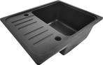 Aquamarin Wasbak - Graniet - Afdruipoppervlak - 32x19x39 cm, Huis en Inrichting, Verzenden, Nieuw