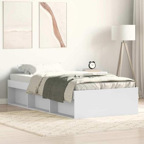 vidaXL Bedframe wit 75x190 cm, Huis en Inrichting, Slaapkamer | Bedden, Nieuw, Verzenden