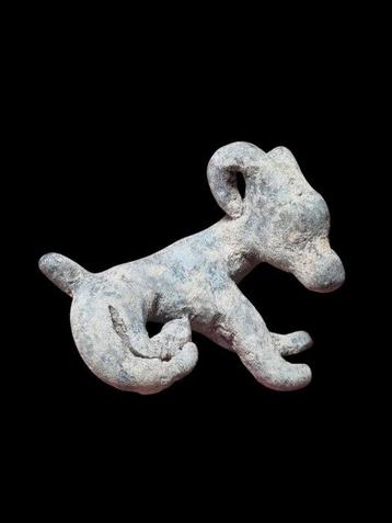 Romain antique Figure de Ibex en plomb extrêmement rare