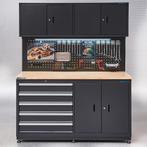 Datona Werkbank garage 160 cm - Datona - Mat zwart, Doe-het-zelf en Bouw, Ophalen of Verzenden, Nieuw
