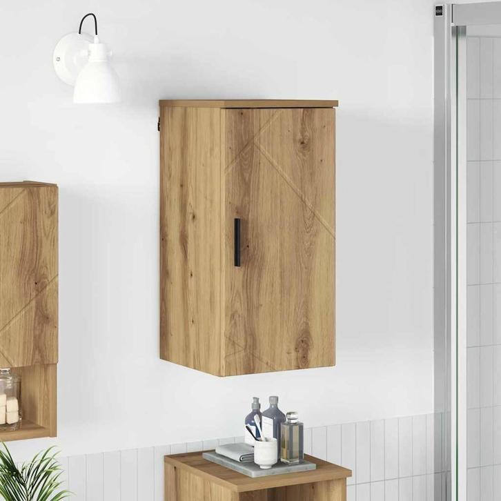 vidaXL Badkamerkast artisanaal eikenkleurig 30 x 31.5 x 61, Huis en Inrichting, Tafels | Kaptafels, Nieuw, Verzenden