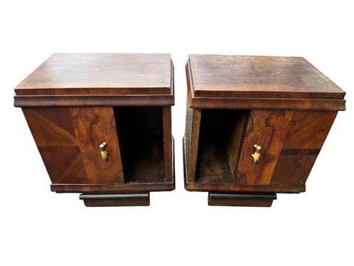 Nachtkastje (2) - Walnoot - Art Deco, Antiek en Kunst, Kunst | Designobjecten