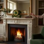 Klok - FHS (Franz Hermle & Sohn) - Messing en groen gelakt