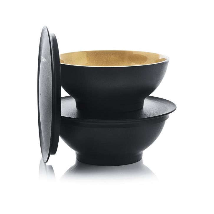 Tupperware 2 Allegra Kommen 275 ml Zwart/Goud, Huis en Inrichting, Keuken | Tupperware, Nieuw, Verzenden