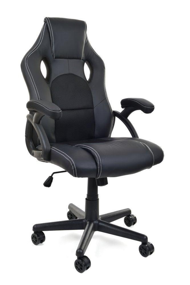 Gamestoel - Bureaustoel - Racer PRO - ECO-leer - zwart, Huis en Inrichting, Bureaustoelen, Nieuw, Ophalen of Verzenden