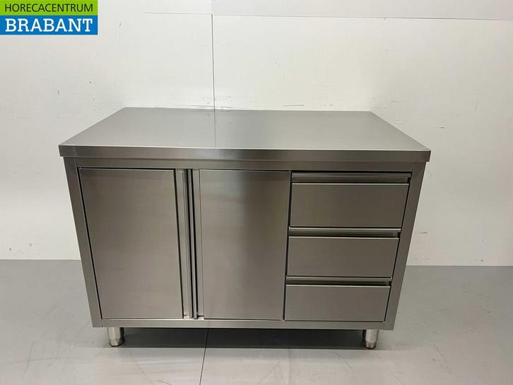 HCB inox Armoire de travail Table de travail 2 portes, Zakelijke goederen, Horeca | Overige, Verzenden
