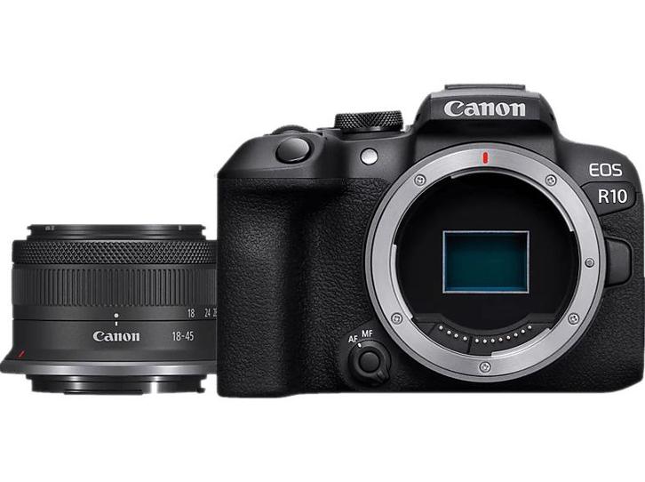 Canon -  Hybride Camera Eos R10 + Rf-s 18-45 Mm  - Zwart, Audio, Tv en Foto, Fotocamera's Digitaal, Nieuw, Canon, Verzenden