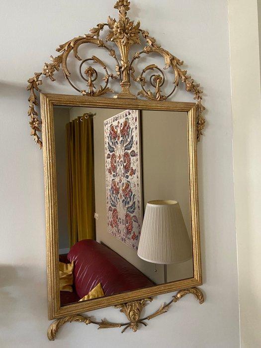 Schouwspiegel - Gips, Hout, Metaal, Verguld - Neo-Klassieke, Antiek en Kunst, Antiek | Overige Antiek